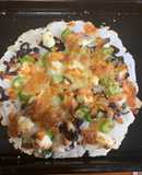 PIZZA packed with Japan’s rich umami… Miso, sweet red bean paste, kombu, and cherry leaves