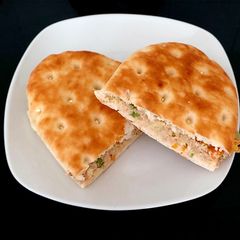 A picture of My Tuna,Celery +Avocado foccacia Sandwich 😍.