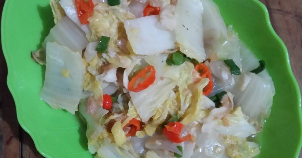 Resep 445 Tumis Sawi Putih Ebi Oleh Irene Mn Cookpad