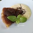 Tarta tatín con crema inglesa en GME, F y G y TRADICIONAL