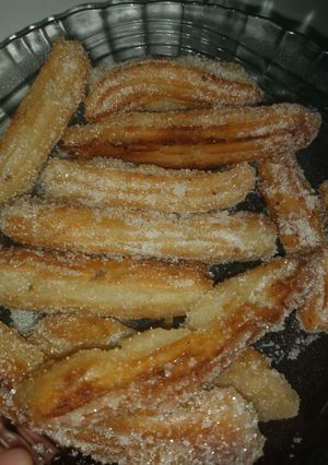 Una foto de Churros ricos fácil