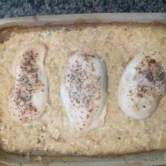 A picture of Chicken and rice.