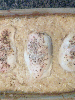 A picture of Chicken and rice.
