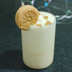Milk peda lassi A picture of Milk peda lassi.