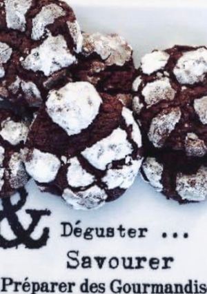 Une photo de Crinkles / Petits gâteaux craquelés au chocolat