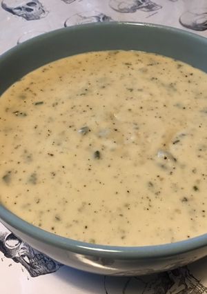 Une photo de Sauce crème au stilton,ail et ciboulette (pour pâtes)