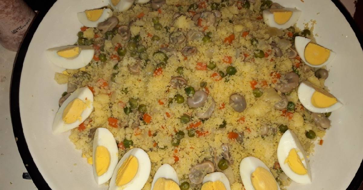 Couscous kabyle aux légumes à la vapeur (tchiw tchiw) de Mariama Cookpad