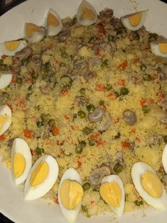 Une photo de Couscous kabyle aux légumes à la vapeur (tchiw tchiw)