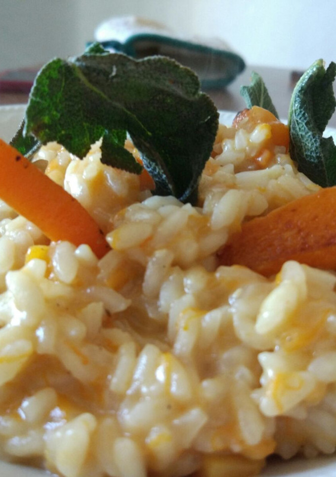 Una foto de Risotto de Calabaza