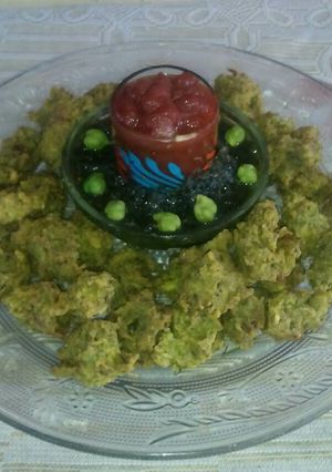 A picture of Hara chana ka pakoda.