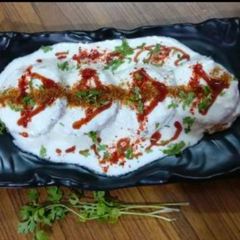 Stuffed Moong daal dahi vade A picture of Stuffed Moong daal dahi vade.