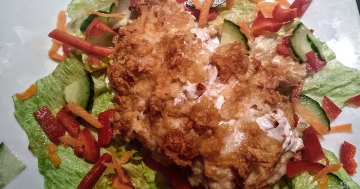 Healthy Baked cornflake chicken Recipe by Arronus Cookpad
