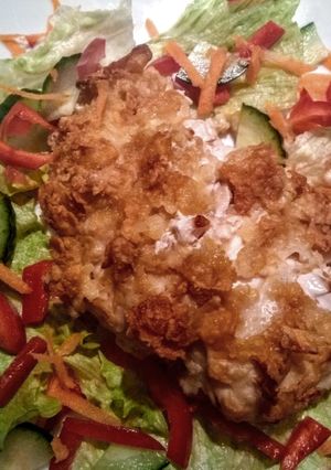 A picture of Healthy Baked cornflake chicken.