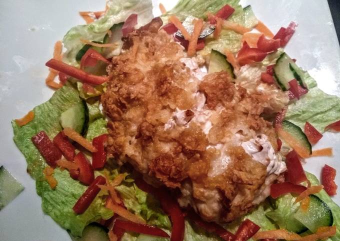 Steps to Make Gordon Ramsay Healthy Baked cornflake chicken