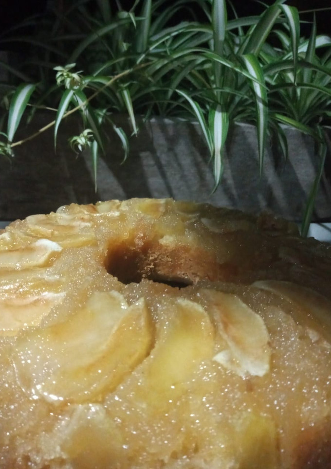 Una foto de Tarta invertida de manzana ♡