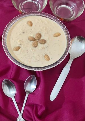 A picture of Caramalized kheer.