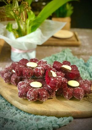 Gambar Donut Bunga Red Velvet