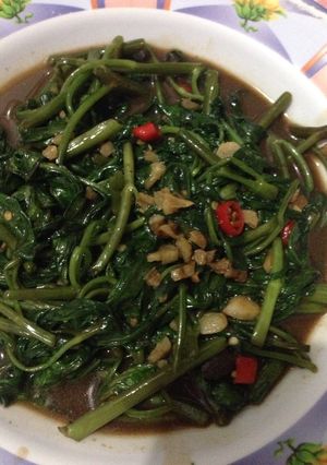 Foto resep Cah kangkung simple