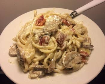 Without Fail Prepare Recipe Creamy Bacon  Mushroom Pasta Practical Delicious