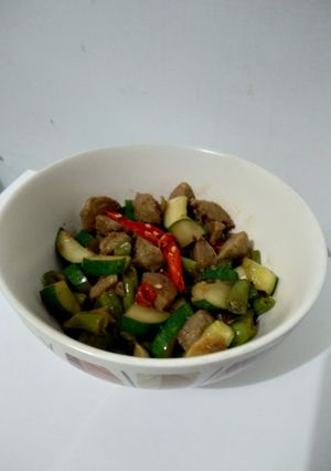 Foto resep Kemis Babun (ketimun tumis bakso buncis)
