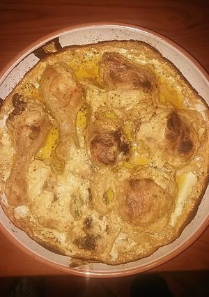 Tejfölben sült csirkecomb (bbq változatban) recept fotója