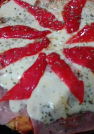 Una foto de Pizza