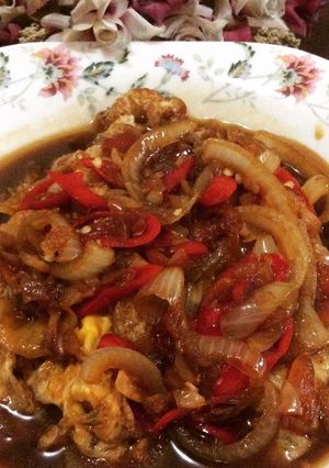 Foto resep Telur ceplok saus tiram