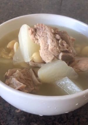Foto resep Soup Iga Lobak & Kacang tanah