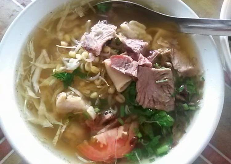 Langkah Mudah untuk Menyiapkan Soto daging bening no santan, Lezat