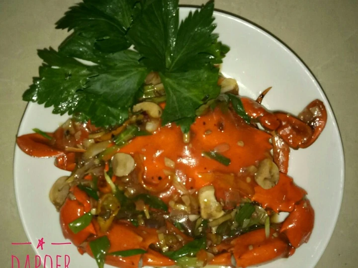 Cara Gampang Membikin Resep Kepiting lada hitam yang Uenak Anti Ribet, Mantap Sekali