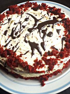 Red velvet cake ainihin hoton girkin