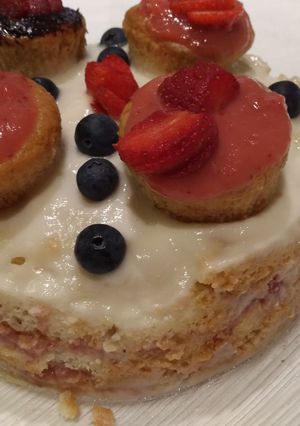 Foto di Torta fior di fragola senza nichel