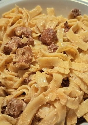 Cajun csirke fettuccine Alfredo-hoz recept fotója