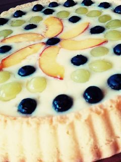 Retro gyümölcstorta recept fotója
