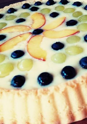 Retro gyümölcstorta recept fotója