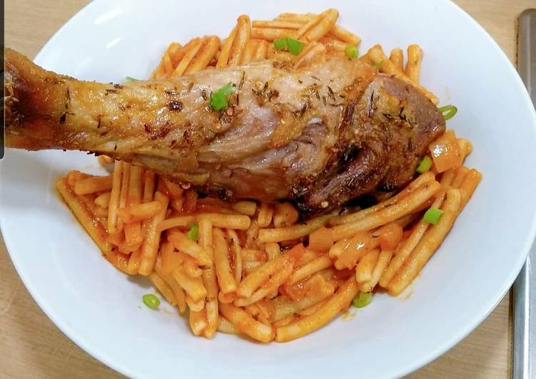 Recipe of Any-night-of-the-week Roasted turkey legs with macaroni