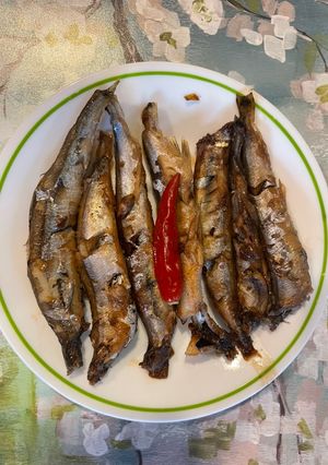 Hình của món Cá thu trứng Nhật kho khô.