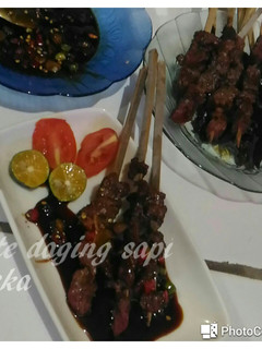 Foto resep Sate Daging Sapi dengan sambal kecap
