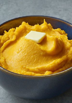 Una foto de Puré de batata o sweet potato