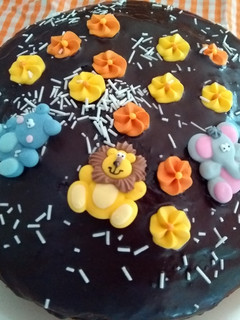Una foto de Pastel de bienvenida para Nicolás y su mamá. Mi receta nº 3000