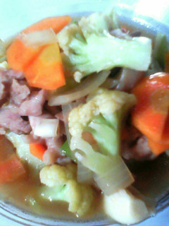 Foto resep Ayam Cah Sayur