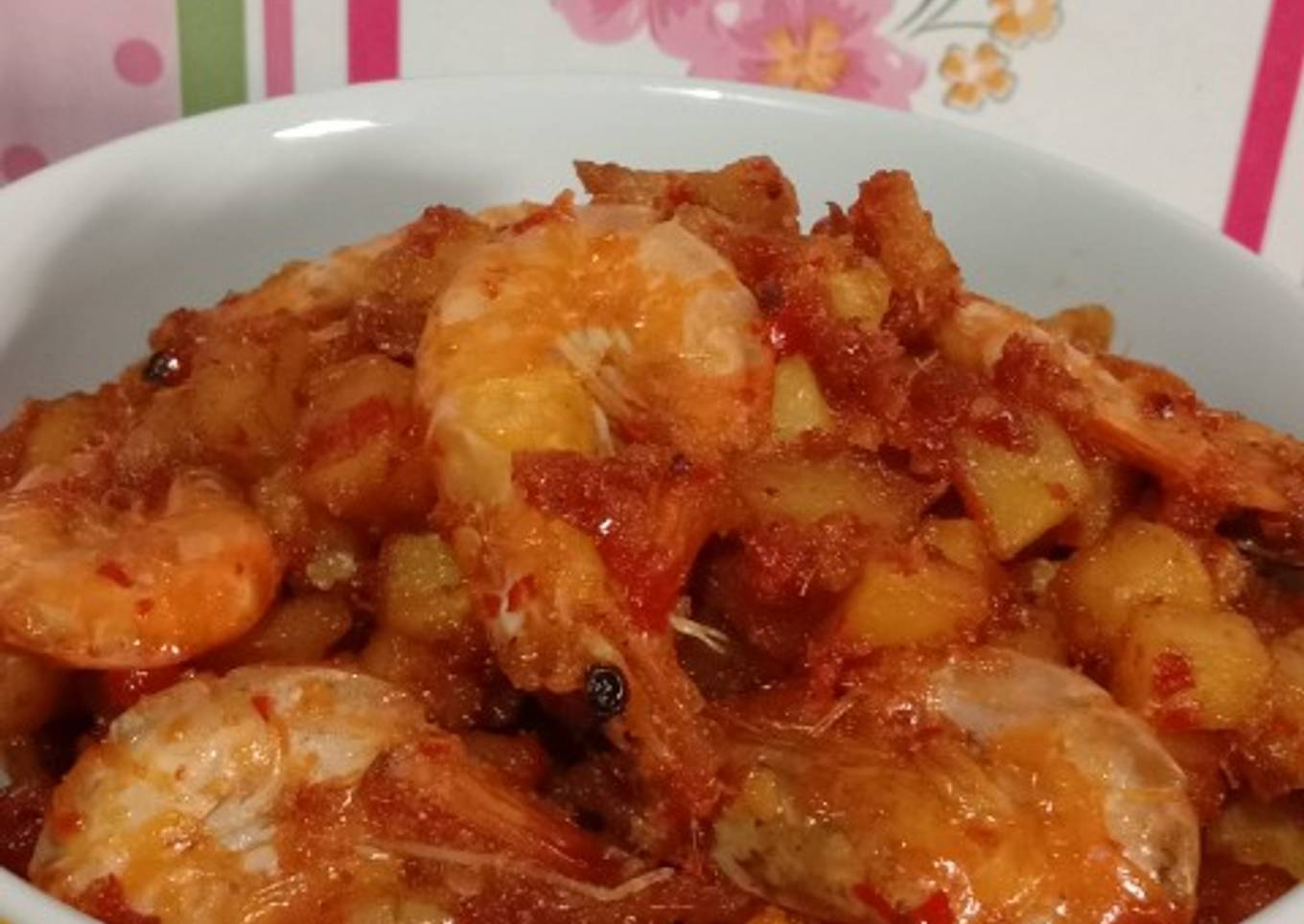 Sambal goreng Kentang udang