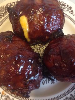 A picture of Grilled Avocado Bombs.
