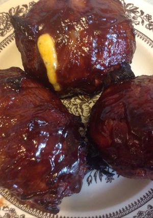 A picture of Grilled Avocado Bombs.