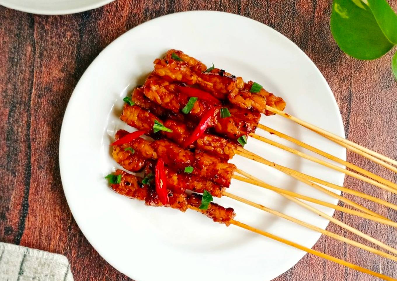 Sate Tempe Lada Hitam