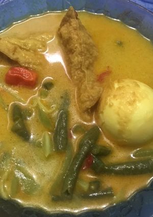 Foto resep Sayur kuning kacang panjang, labusiam plus tahu telor