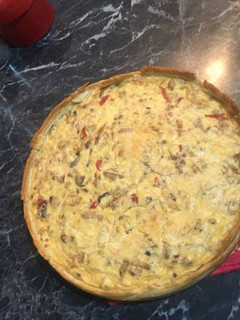 Una foto de Quiche de carne picada de pollo