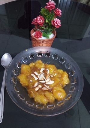 A picture of Steamed Kerala Banana Dessert.