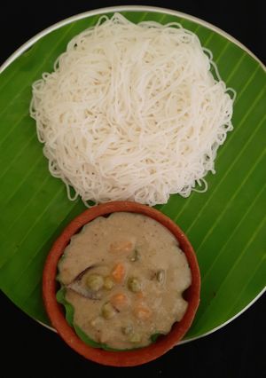 A picture of String hopper/ Idiyappam.