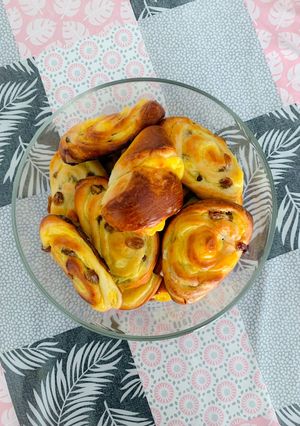 Une photo de Petits pains aux raisins